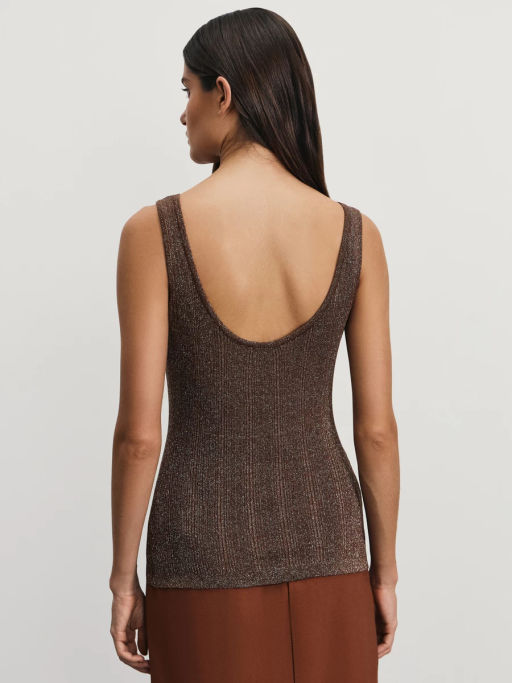 Майка из вискозы с люрексом / Zarina  фото 5