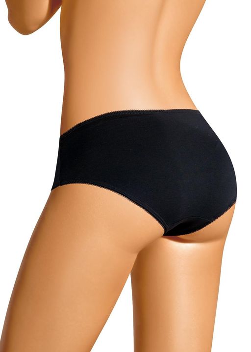 CLE C964 Трусы жен. Кружево хлопок чёрный - Clever wear фото 2