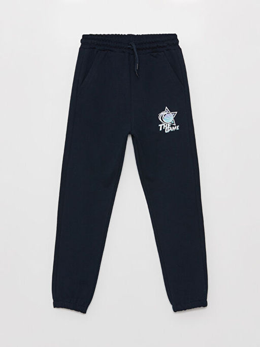 Beli Lastikli Bask?l? Erkek ?ocuk Jogger E?ofman Alt?
