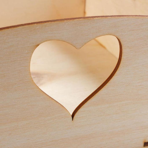 Подставка для мелочей «Сердечко», фанера, 20×20 см, заготовка для творчества