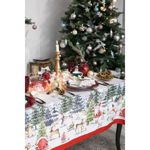 Скатерть Этель Праздник в лесу 147х110 см с ГМВО,100% хлопок,саржа 190гр/м2  фото 12