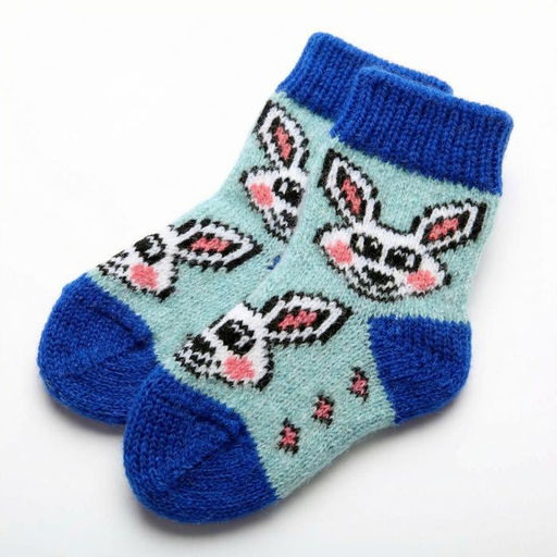 Аксессуар Носки вязаные дет арт.7410088-дет ЗАЙЧИШКА