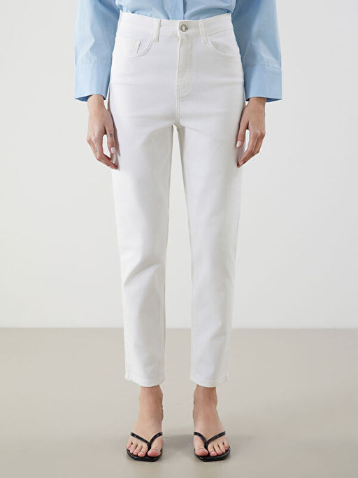 Mom Fit Kad?n Jean Pantolon