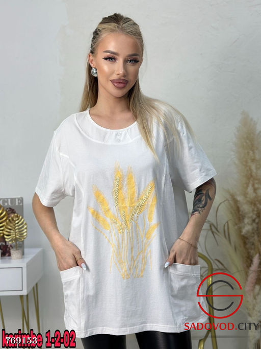 Футболка с принтом женская - Zum ming фото 2