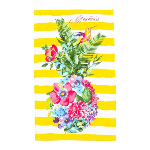 Набор кухонных полотенец Доляна Любимая мама, 35х60см-4шт, 100% хлопок  фото 4