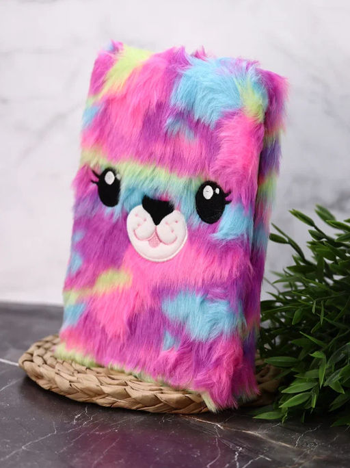 Блокнот плюшевый "Rainbow lama", bright, 21,5х15 см, плотность 80 гр.