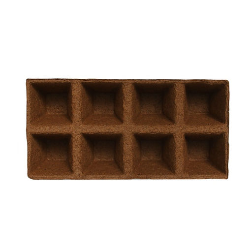 Цена за 60 шт. Кассета для рассады, 30×15×8 см, 8 ячеек по 150 мл, торф, 6×6 см