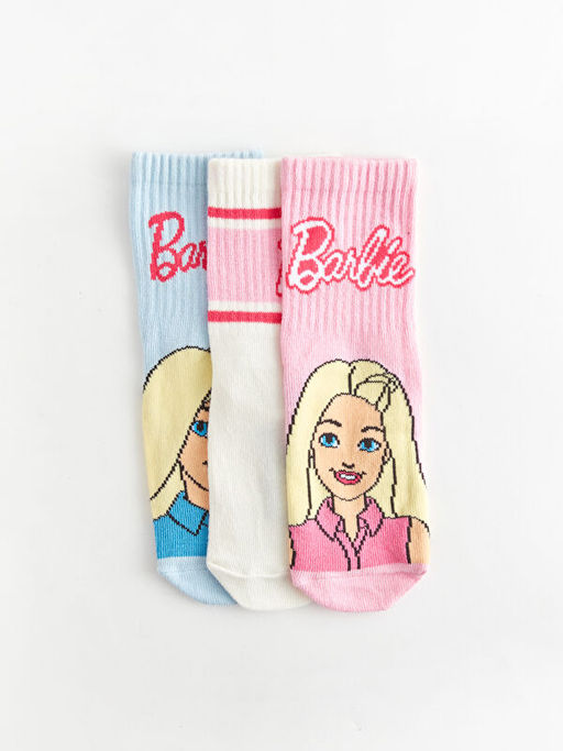 Barbie Desenli K?z ?ocuk Soket ?orap 3l? - Waikiki фото 2
