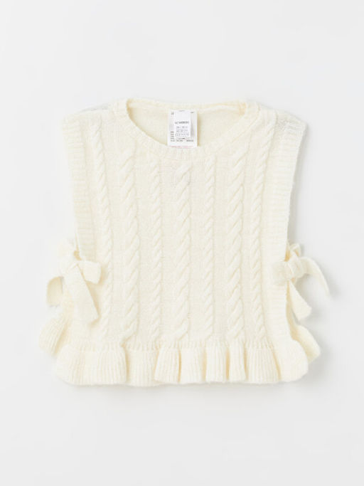 Bisiklet Yaka Triko K?z ?ocuk S?veter