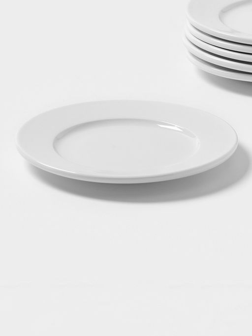 Десертные тарелки Magistro Basic bistro, d=16.5 см, набор 6 шт., фарфор, белые  фото 2