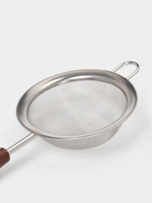 Сито с ручкой Magistro «Версаль» d=8 см, нержавеющая сталь, ручка акация