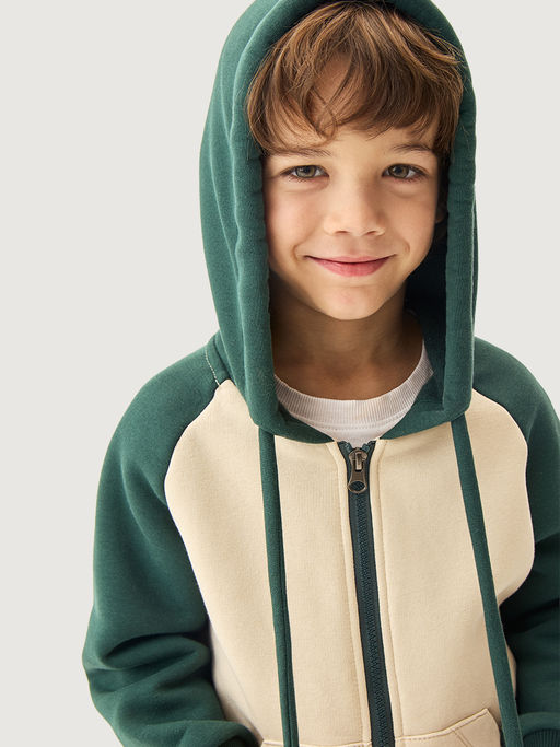 Костюм 7т12126 изумруд/беж