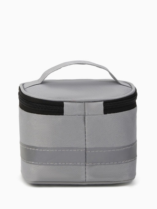 Косметичка-аптечка на молнии, на подкладке, с ручкой, с принтом, серая