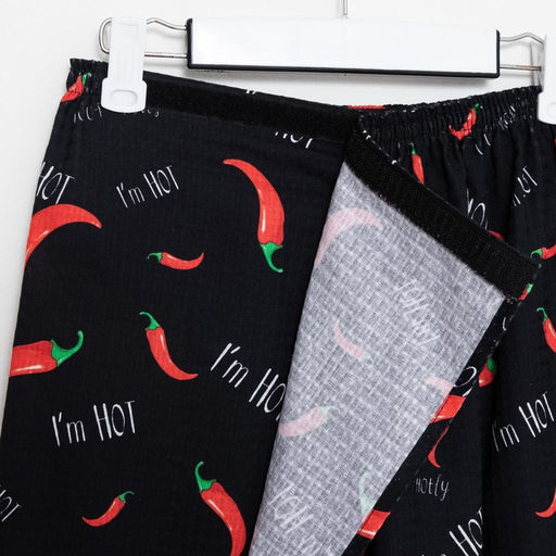 Полотенце - килт вафельное мужское для бани Перчики, 75?150 см, хлопок 100 %