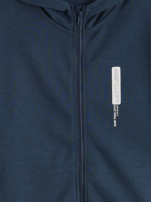 Kap??onlu Erkek ?ocuk Fermuarl? Sweatshirt