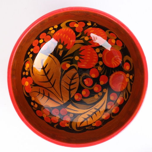 Пиала дерево хохлома, 12×7 см, 250 мл