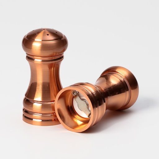 Набор мельниц для соли и перца Доляна, 2 шт., 10×5×10 см, цвет бронзовый