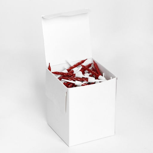 Набор свечи в торт Спираль, 200шт, 5 см, красный металлик - Страна карнавалия фото 10