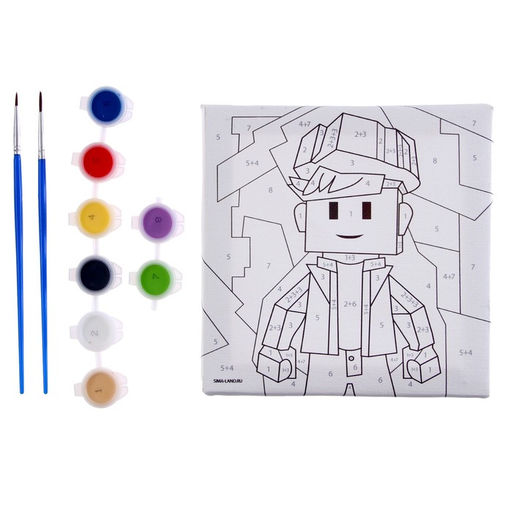 Картина по номерам для детей «Игровой мир»,‎ 15×15 см