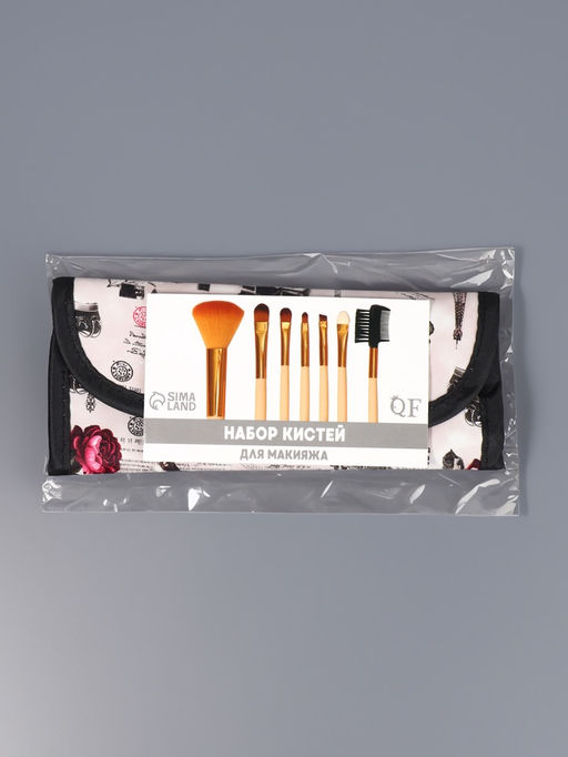 Набор кистей для макияжа PASTEL BLUSH, 7 шт., в чехле