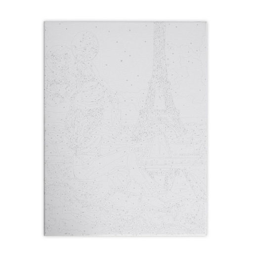 Картина по номерам на раме, с гирляндой Эйфелева башня, 30х40 см - Школа талантов фото 3