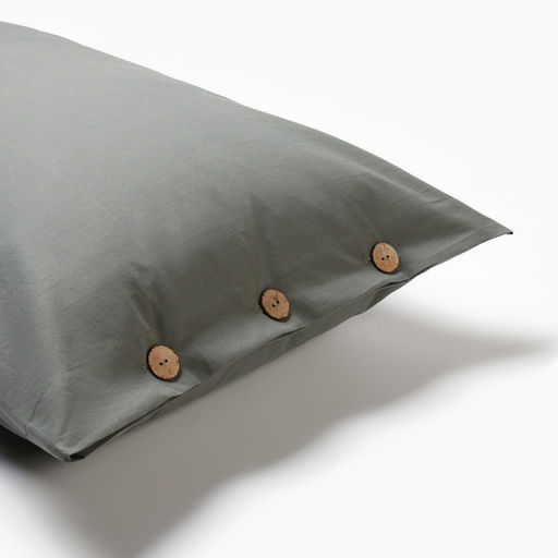 Комплект наволочек Этель 50*70 см - 2 шт, цв.темно-зеленый, жатый хлопок,140гр/м2  фото 14