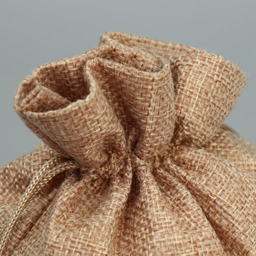 Цена за 5 шт. Мешочек новогодний подарочный с термонаклейкой Белочка, 16?24 см 1.5 см