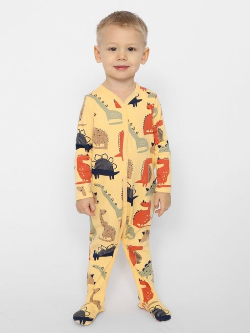 CRB wear/CSNB 90162-30-354 Комбинезон для мальчика,желтый/Ex.Cherubino  фото 4