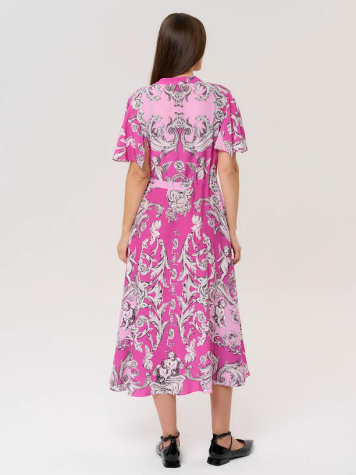 Платье женское 12421-35053 multicolor-pink