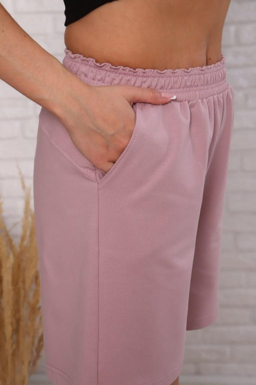 Шорты женские трикотажные мод. 2006 Тр. Цвет: пепельная роза - Стильб фото 5