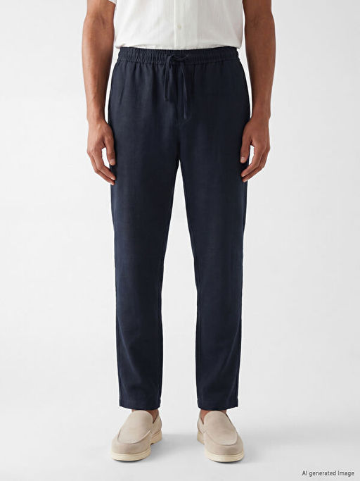 Брюки Regular Fit мужские под лен
