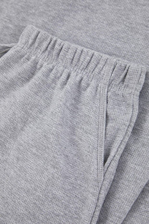 Gri Regular Yumu_ak Waffle Dokulu _rme Pijama Tak_m_ TMNAW26PT00070 - Trendyolmilla фото 2
