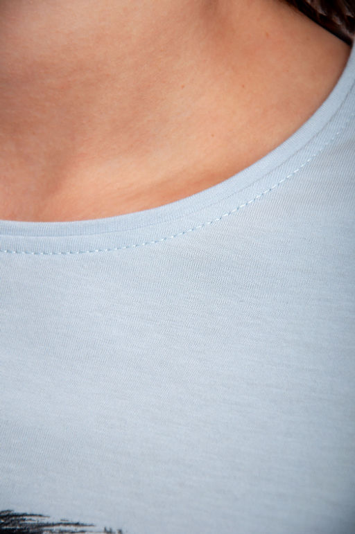 Арт. 31112 Футболка женская 44-52 (5 шт) Цвет:небесный - Калинка фото 5