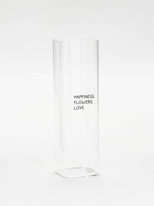 Ваза стеклянная для цветов, 6×20 см, 530 мл