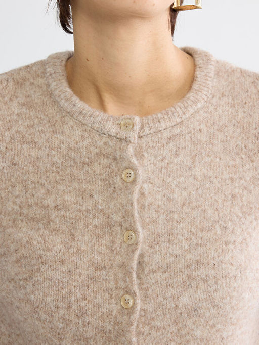 Bisiklet Yaka Y?n Kar???ml? Kad?n Triko H?rka