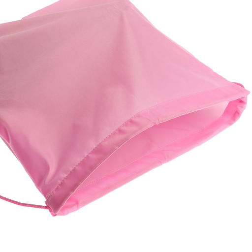 Мешок для обуви 420 х 340 мм, Стандарт СДС-1, (мягкий полиэстер, плотность 210 D), розовый - Calligrata фото 3