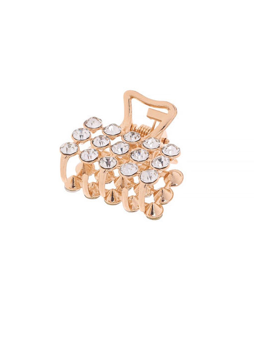 Цена за 6 шт. Крабик для волос «Классик», 2.5 см, золото МИКС