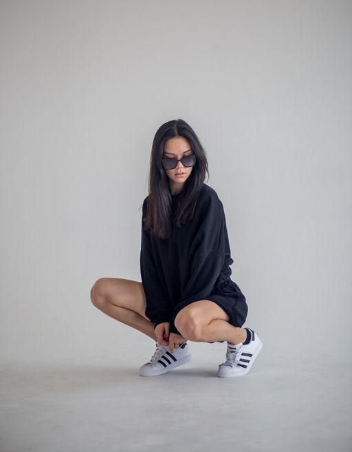 ткань джульетта, Костюм, черный - Knitka wear фото 6