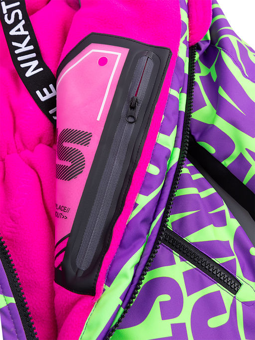 Комбинезон 8з1823 лиловый/лайм