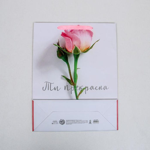 Пакет подарочный ламинированный, упаковка, Ты прекрасна, L 31?40?11.5 см