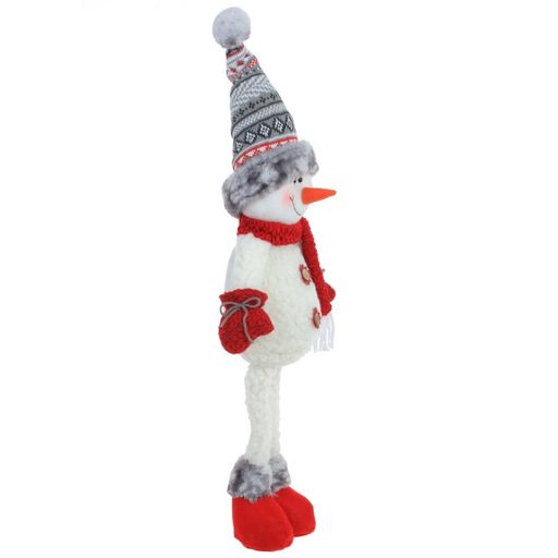 Игрушка набивная "Снеговик", L22 W9 H66/45 см, 2в.