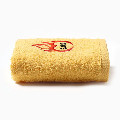 Полотенце махровое Огонь в сердце, 35?60 см, хлопок 100%, жёлтое - Этель фото 3