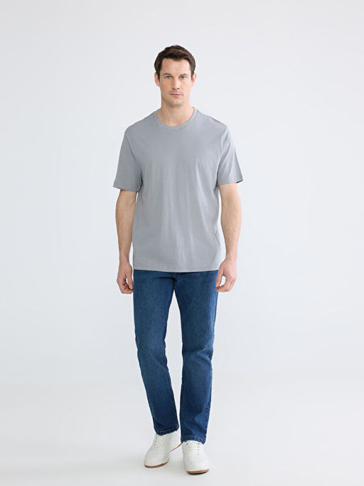 Bisiklet Yaka Penye Erkek Ti??rt