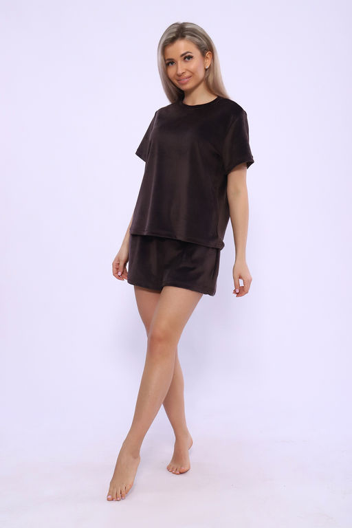 Костюм Натали 71118 футболка и шорты из велюра  фото 3
