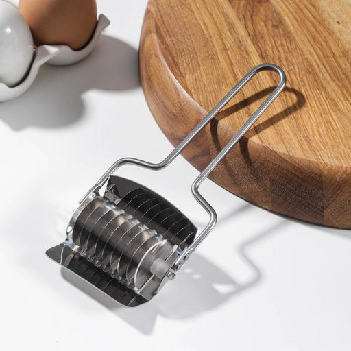 Нож для нарезания домашней лапши KONFINETTA «Профи», 5 мм, 17.5×7.5×3 см, серебристый