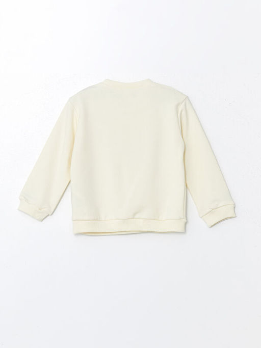 Bisiklet Yaka Uzun Kollu Bask?l? K?z Bebek Sweatshirt ve Tayt 2li Tak?m - Waikiki фото 3
