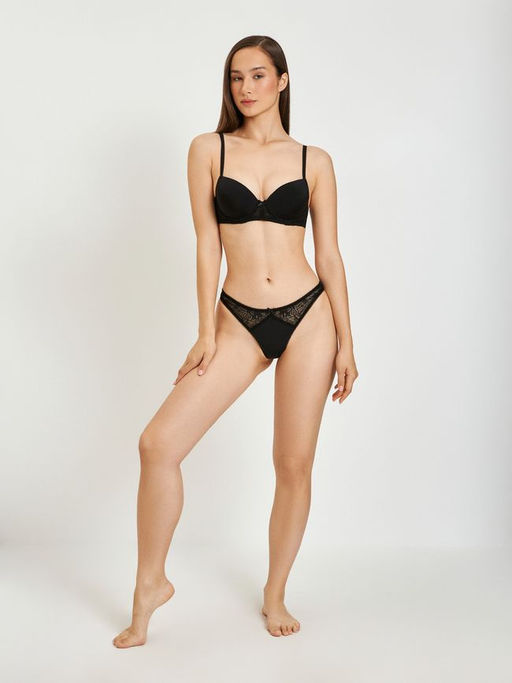 Infinity / Трусы стринг жен Menorca NEW черный - Infinity Lingerie фото 2