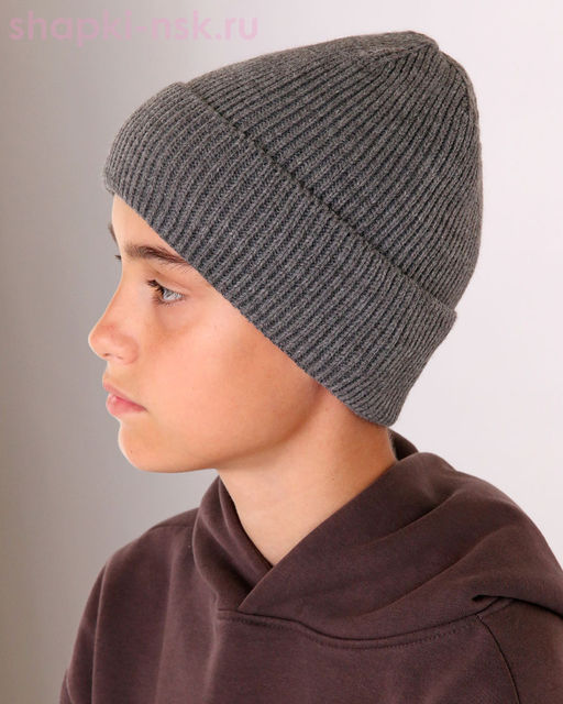03-G Шапка для мальчика флис (54-56)