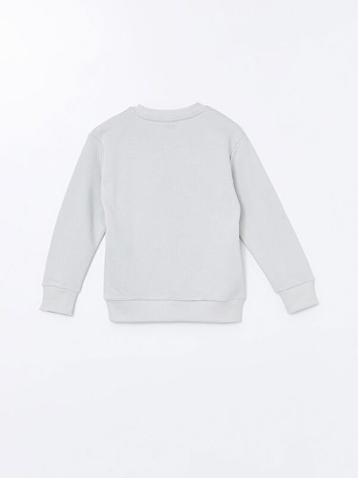 Bisiklet Yaka Basic Uzun Kollu Erkek ?ocuk Sweatshirt - Waikiki фото 3