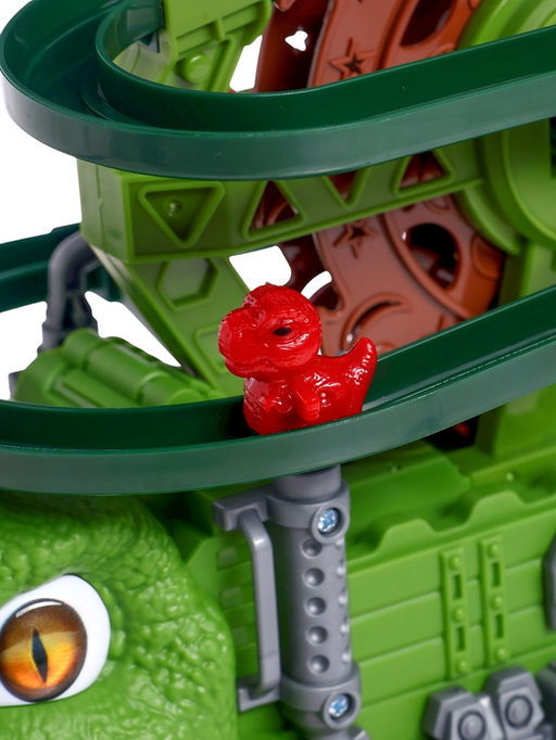 Машинка Дино Гонки, автотрек, 3 дино-машинки, световые и звуковые эффекты, работает от батареек - АвтоГрад фото 6